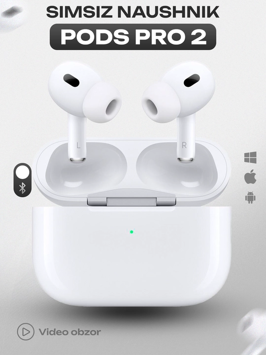 Беспроводные наушники Pods Pro 2, для Android и IOS, последнего поколения 5.3 bluetooth - 