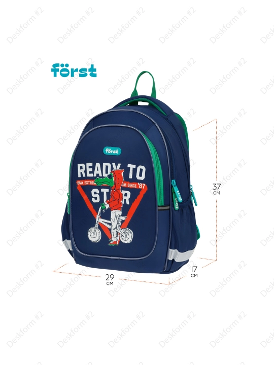 Рюкзак Fоrst F-Cute "BMX" 37*29*17 см, 3 отделения, 2 кармана, FT-RM-100503
