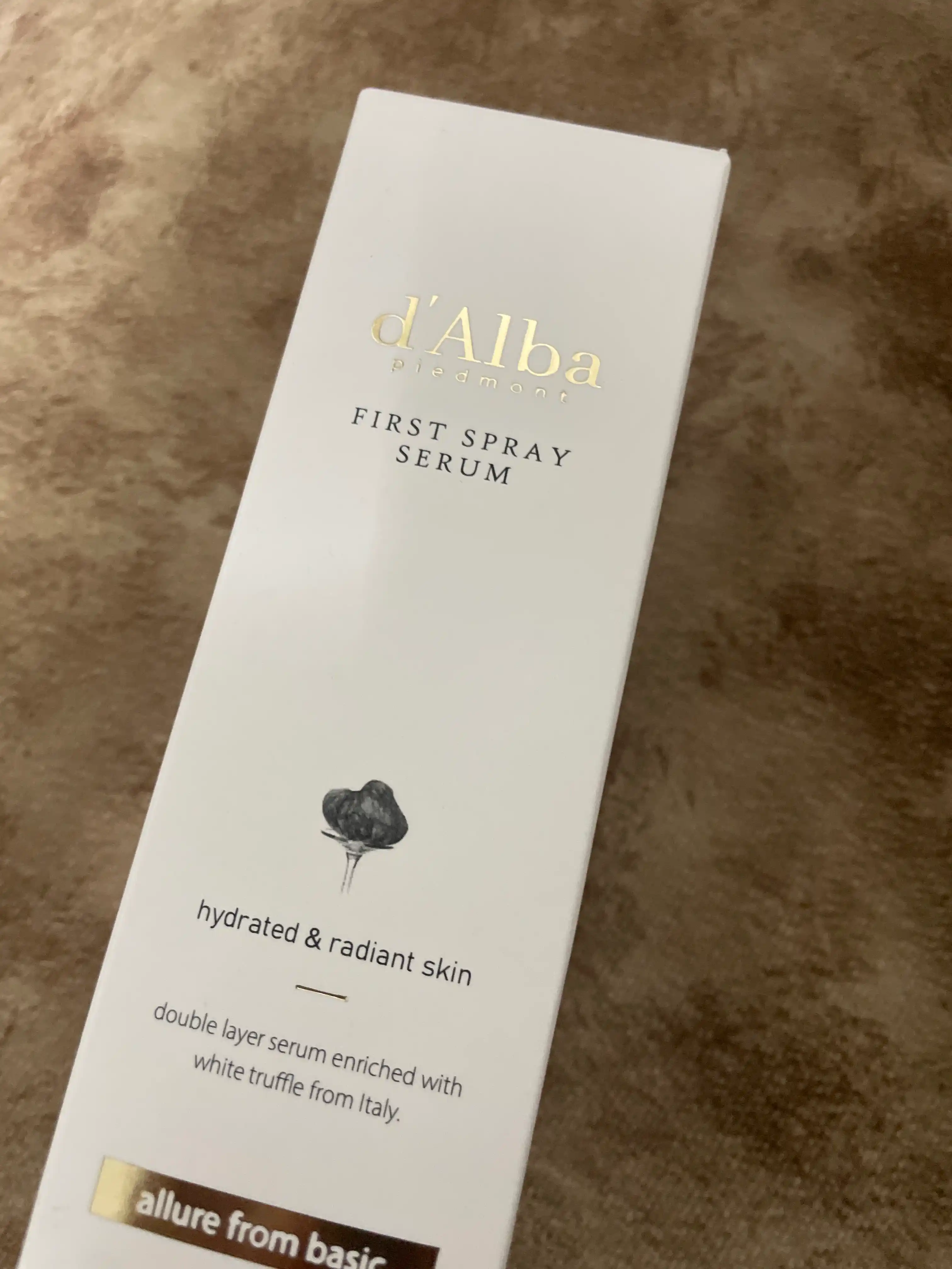 D’Alba namlantiruvchi zardob-sprey, oq tryufel bilan, 100 ml