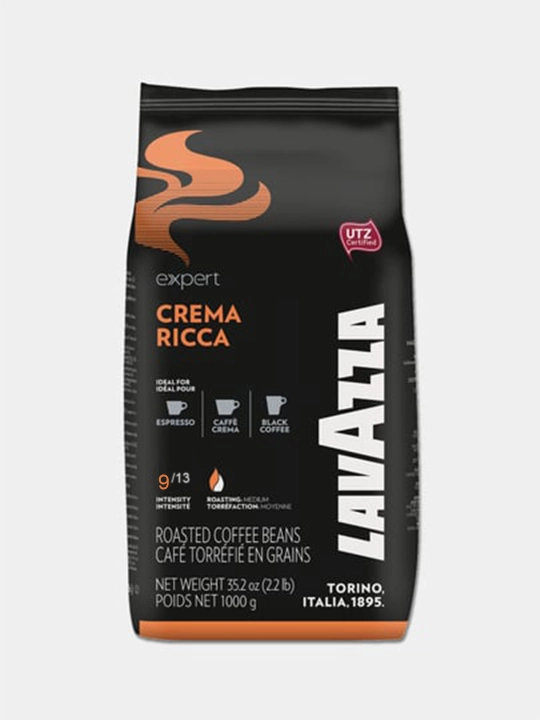 Qovurilgan qahva loviyalari Lavazza Crema Ricca, 1 kg