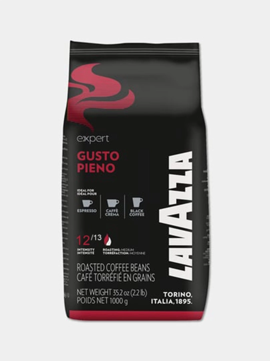 Qovurilgan qahva loviyalari Lavazza Gusto Pieno, 1 kg