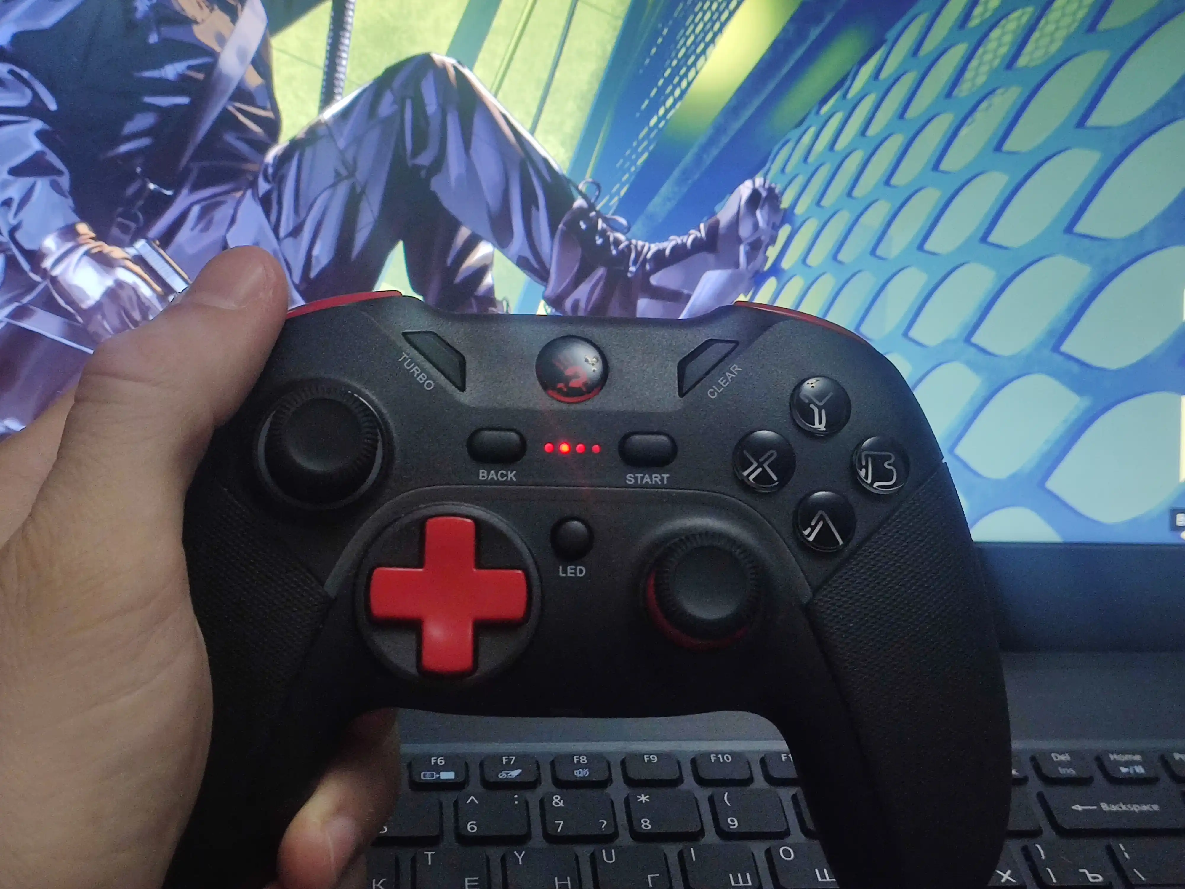 Simsiz geympad A4TECH Bloody GPW70 Sports, qora Joystik