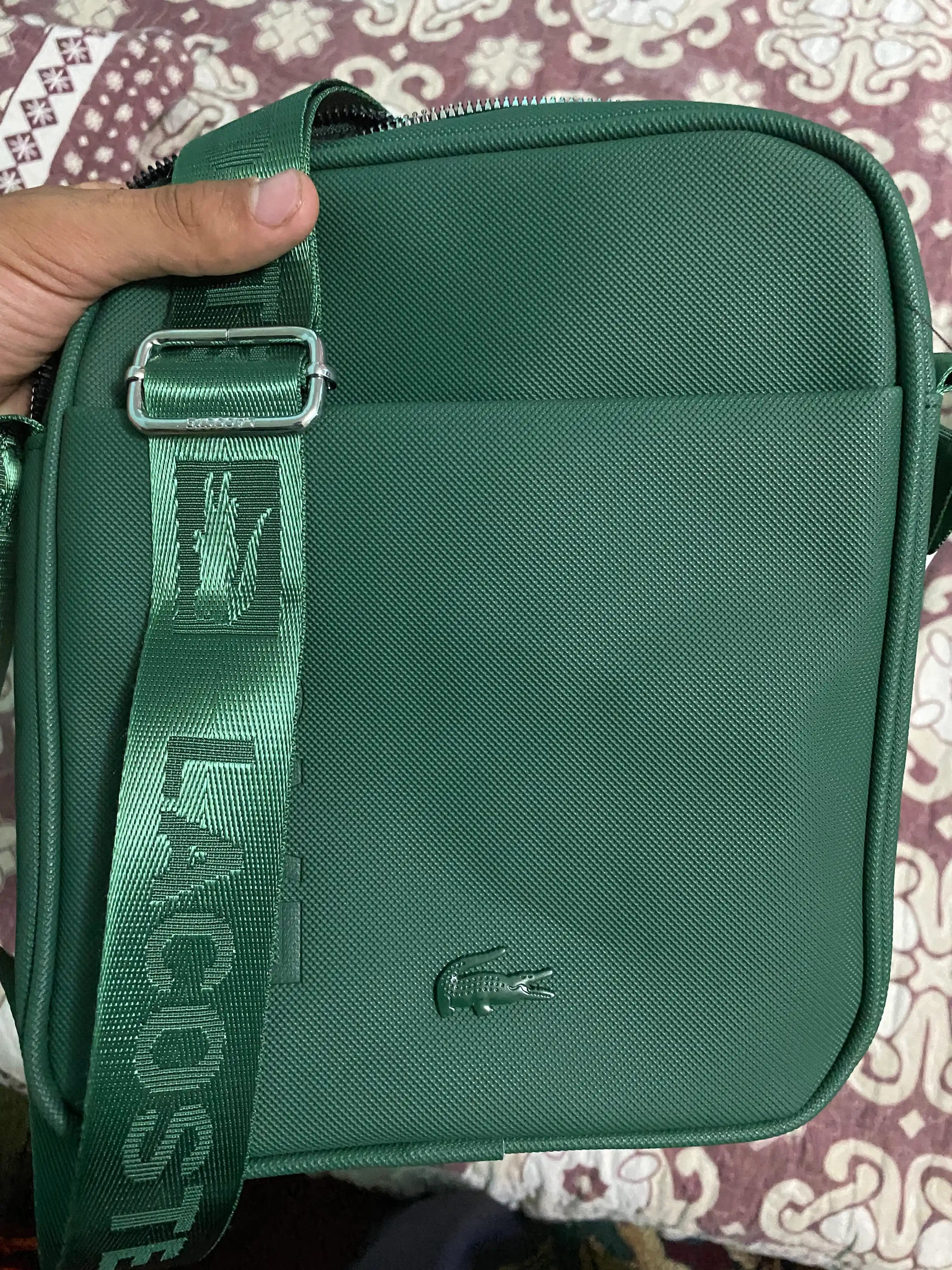 Мужская сумка через плечо, водонепроницаемая LACOSTE