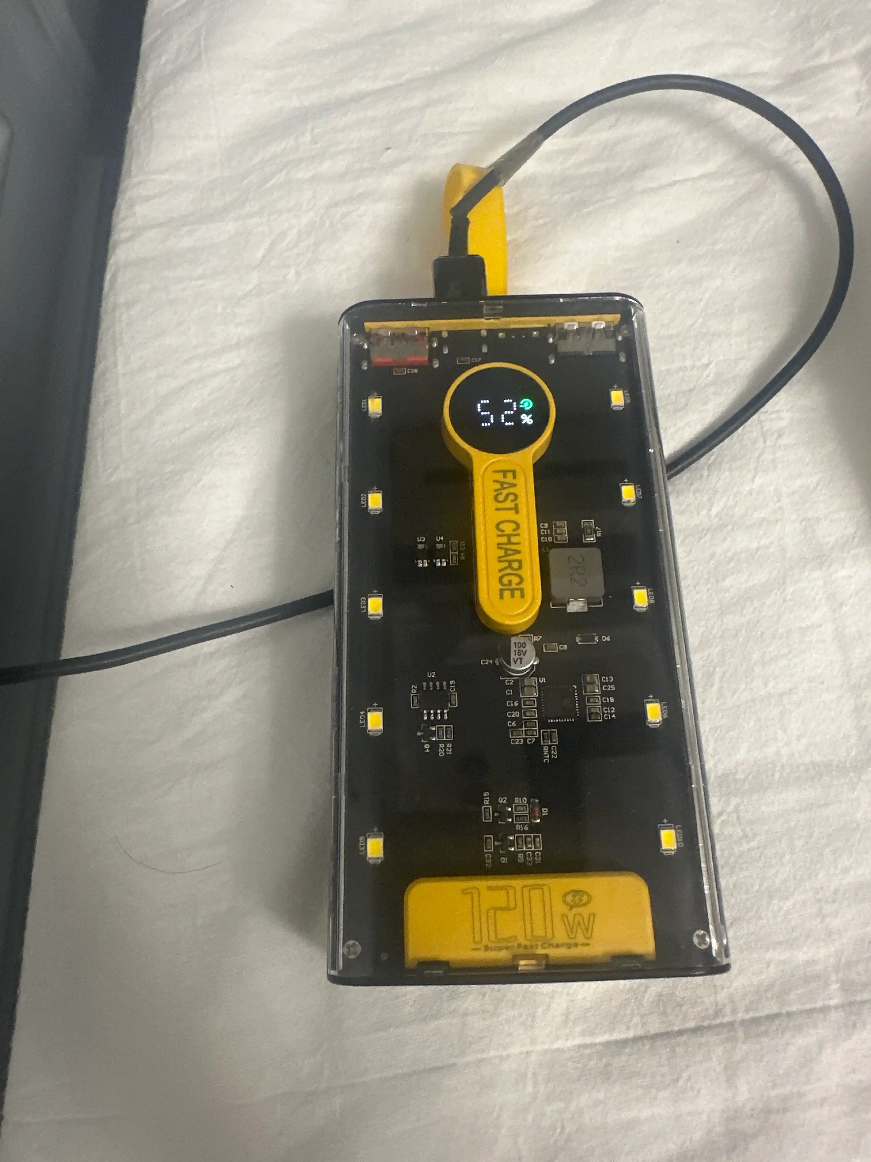 Poverbank 20000 mah, LED chiroqli, tashqi akkumulyator, portativ
