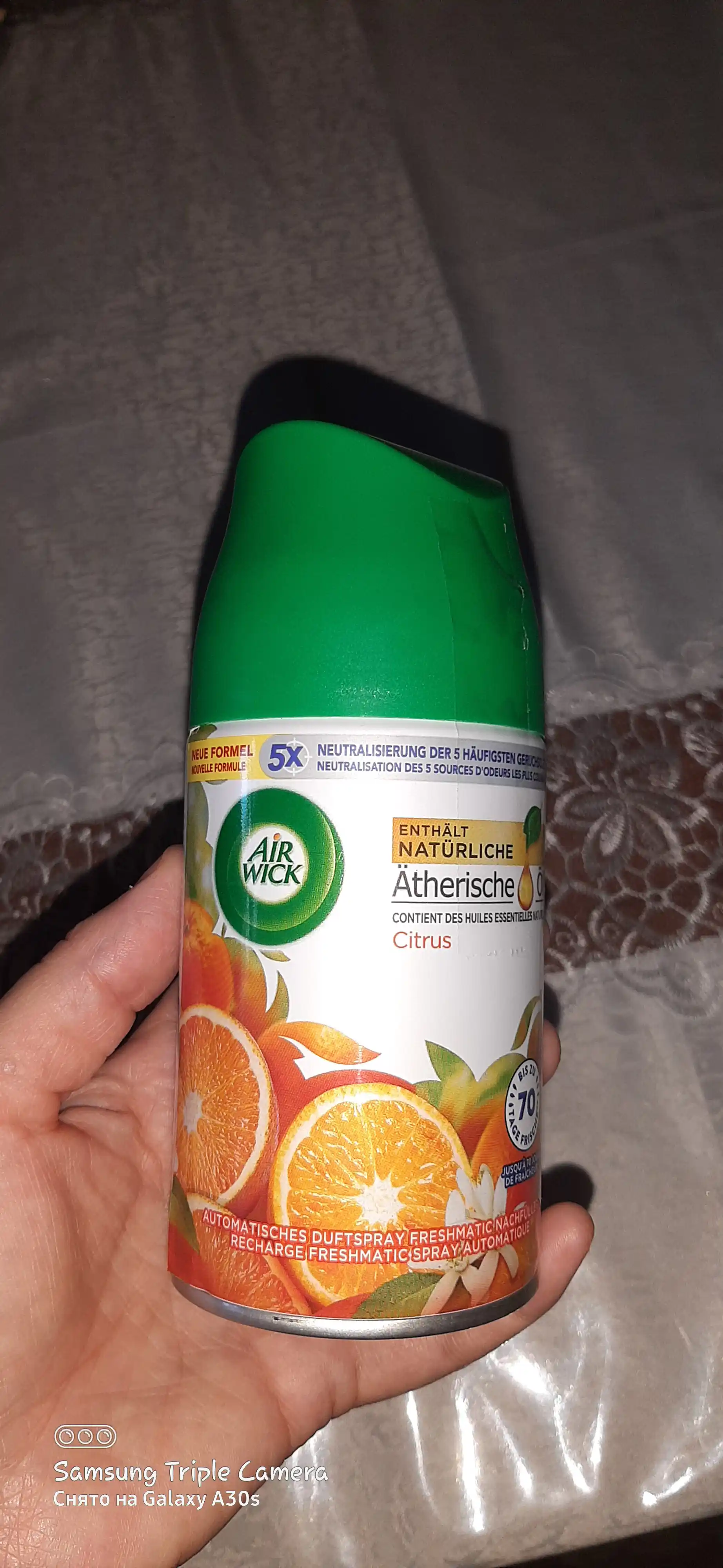 Havo spreyi Air Wick Sitrus aralashmasi uchun almashtirish shishasi, 250 ml