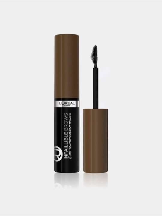 L'Oreal Paris Тушь для бровей INFAILLIBLE Brows Volumizing Mascara, оттенок 1, черное дерево