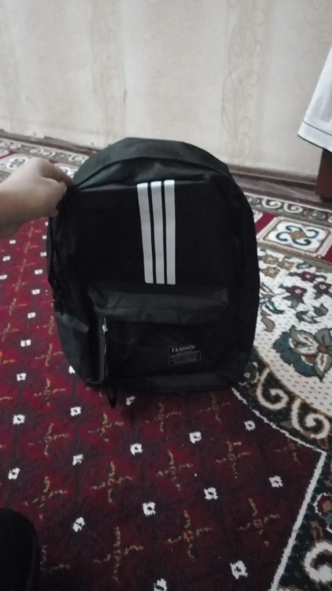 Suv o‘tkazmaydigan uch chiziqli maktab uniseks ryukzagi