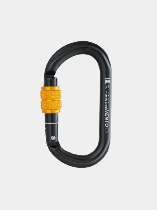 Oval shakldagi karabin, mufta va Keylock qulfiga ega