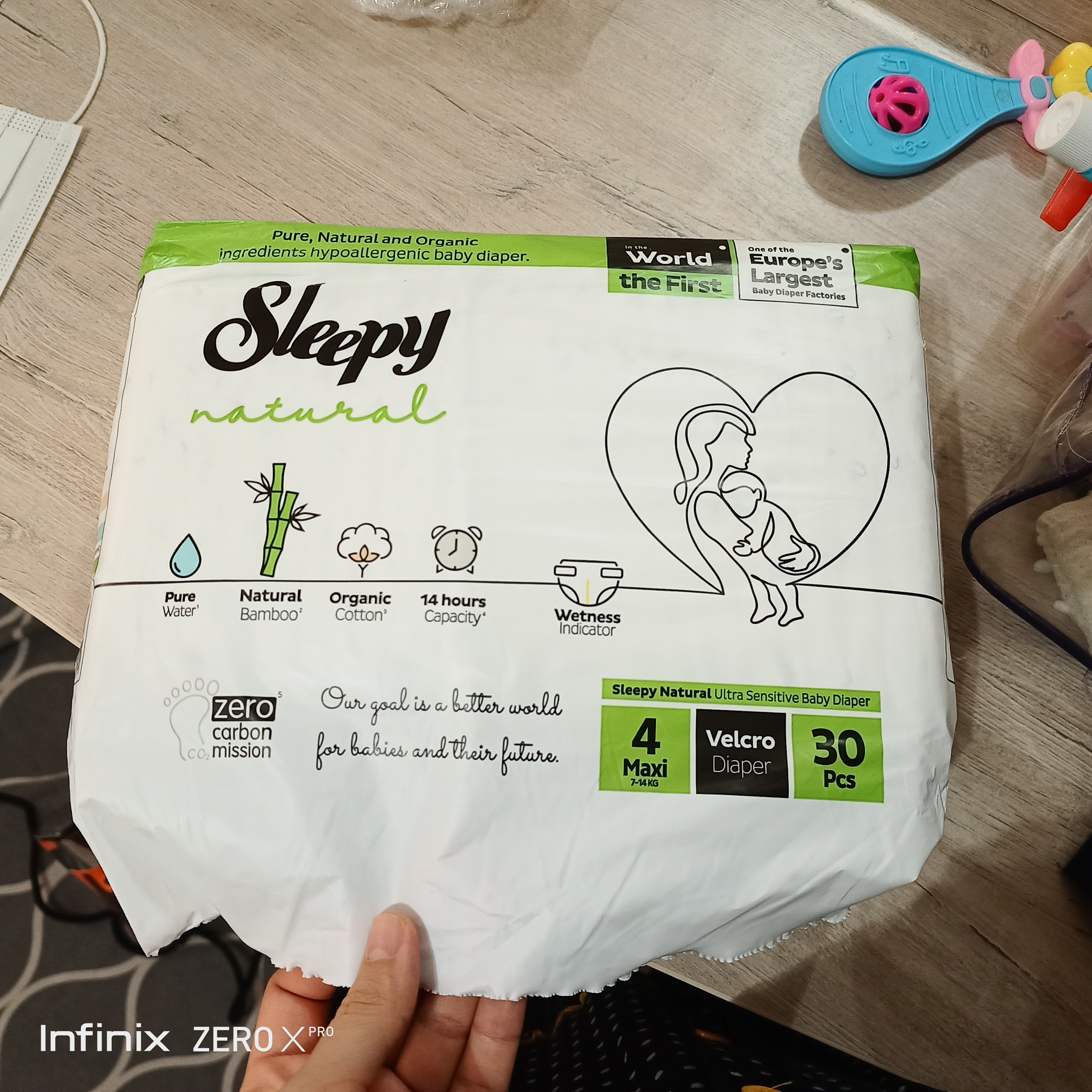 Sleepy Natural Детские подгузники Maxi №4, 7-14 кг, 30 штук
