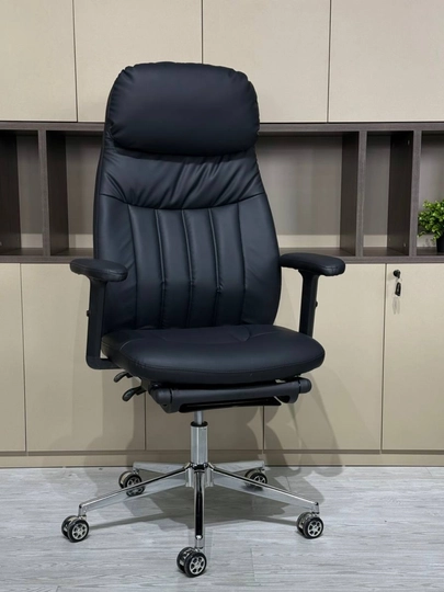 Эко кожа, кресло для вашего дома и офиса. Модель: S 36 — ALLITEM-S36-ЧЕРНСТЕ
