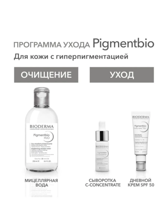 Pigmentbio tiniqlashtiruvchi mitsellyar suv, 250 ml