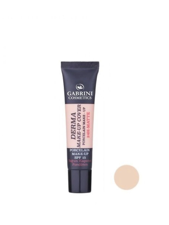 Matlovchi tonal kremi Gabrini Derma, makiyaj ostiga, SPF 15