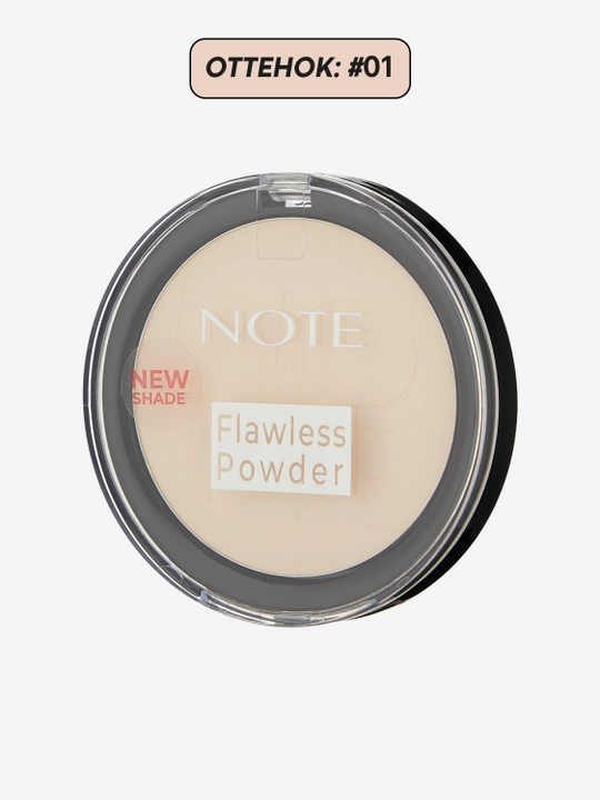 NOTE Flawless Powder matlashtiruvchi yuz upasi 10 g, makiyajni fiksatsiya, 01-03
