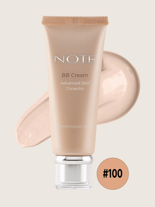 NOTE BB krem Advanced Skin Corrector SPF15 35 ml, yuz uchun ton krem, tabiiy qoplama