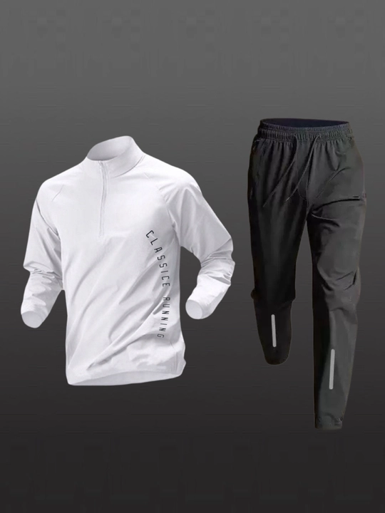 Sport kostyum uzun yeng, tez quriydigan, yugurish, fitness uchun rashgard, erkaklarniki
