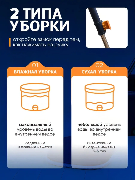 Швабра с ведром, умная швабра, моет только чистой водой, с насадкой для окон