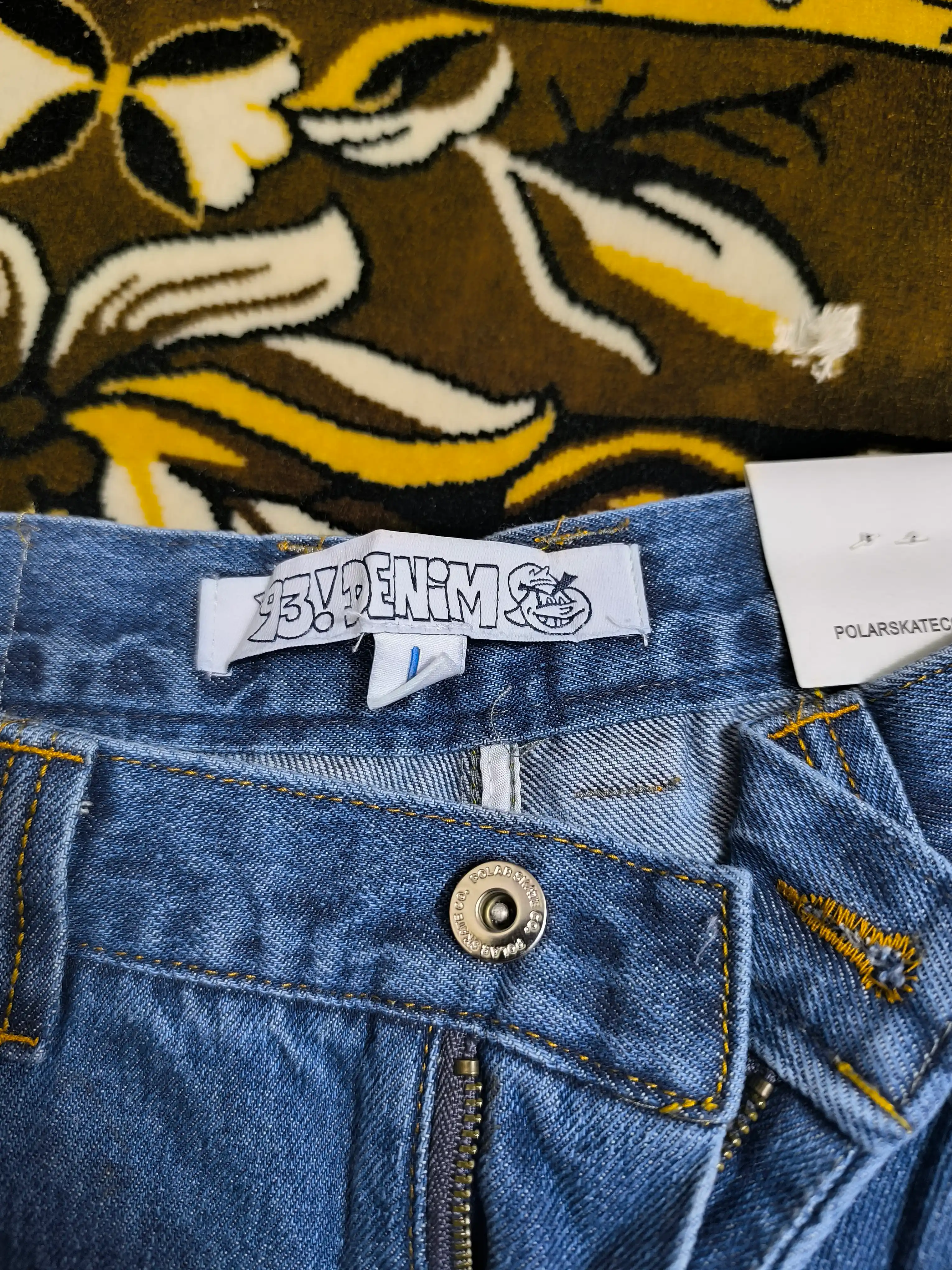 Keng baggi jinsi shimlar Polar 93 Denim, erkaklar, ayollar va o‘smirlar uchun, S–XL Polar