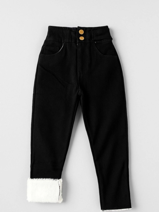 Плотные брюки на подкладке для девочек и мальчиков