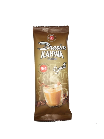 BRASIM kahwa кофе 3 в 1 sweet, в упаковке 50 шт — ТОРТОУЗ-BRASSW