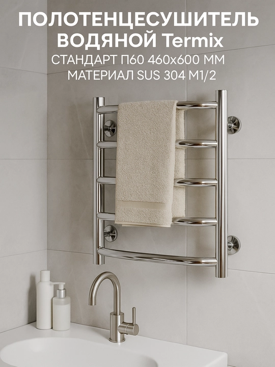 Полотенцесушитель водяной Termix П60, 460×600 мм - 