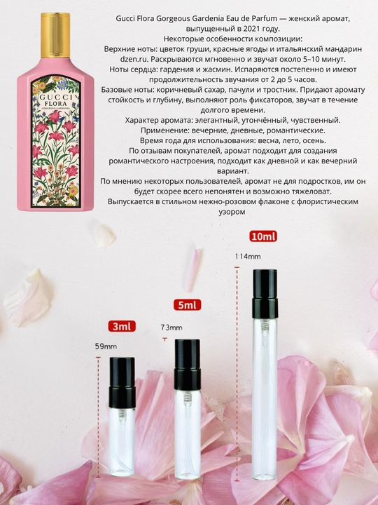 Аtir ayollar uchun Gucci Flora, parfyumlangan suv, fransiyada ishlab chikarilgan