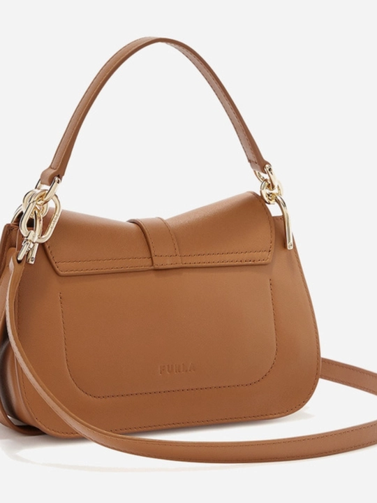 Sumka FURLA FLOW MINI TOP HANDLE BRANDY