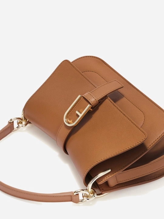 Sumka FURLA FLOW MINI TOP HANDLE BRANDY
