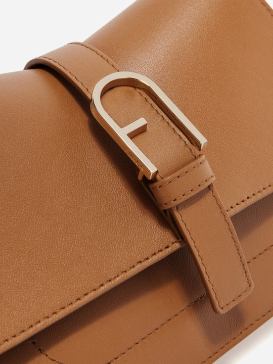 Sumka FURLA FLOW MINI TOP HANDLE BRANDY