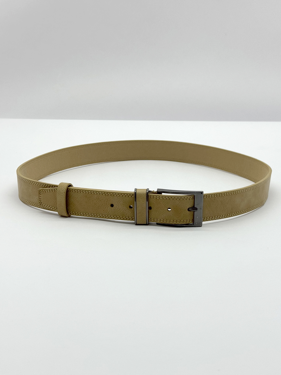 Eurobelt leather erkaklar klassik kamari, metall qisqich, eko-charm