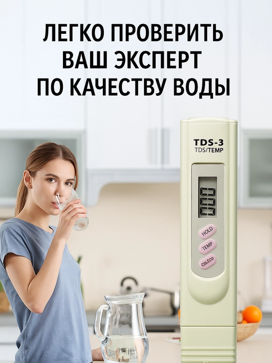 Тестер для воды, измеритель качества воды, TDS meter