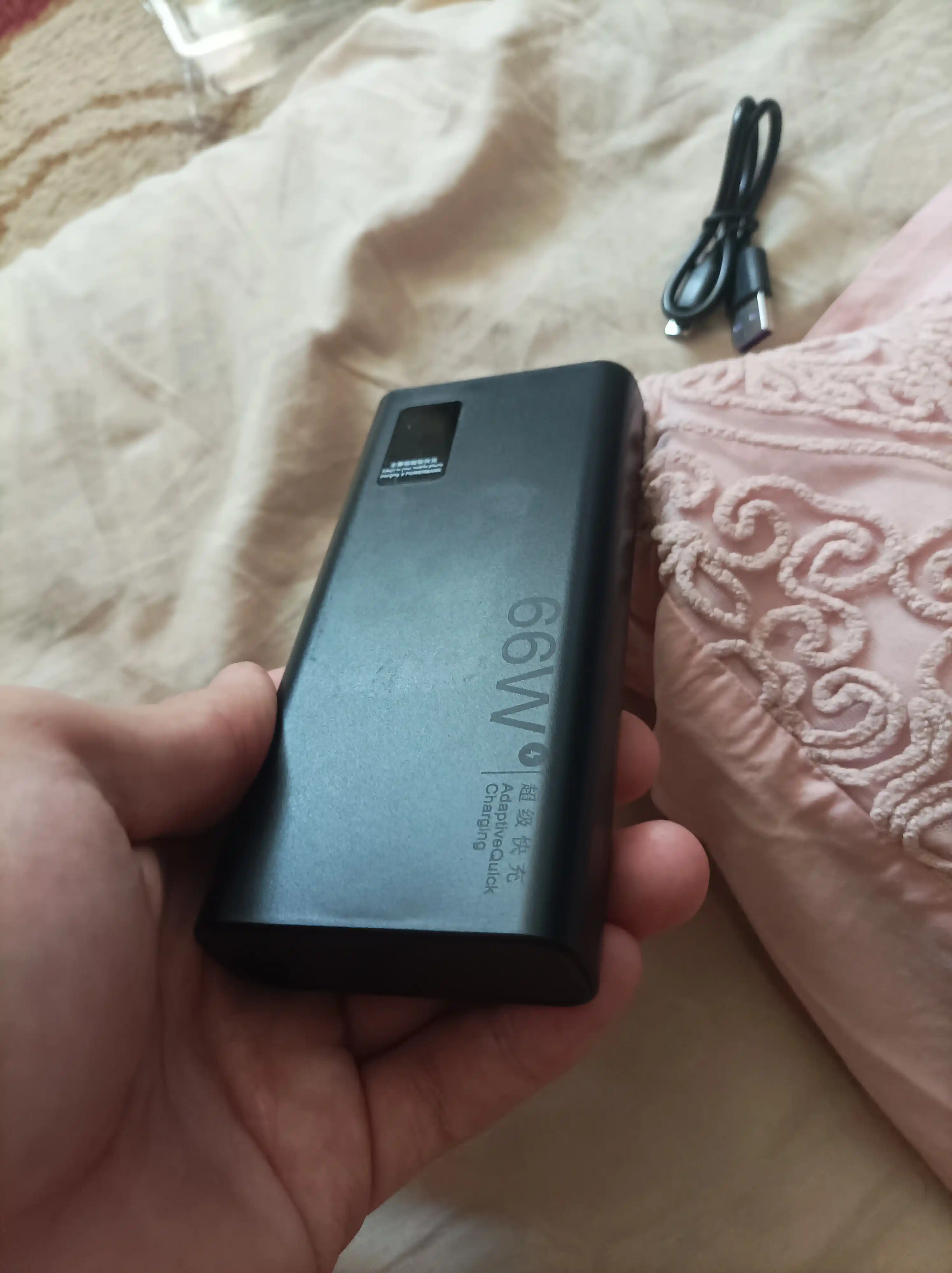 Tashqi akkumulyator Power Bank 66 W,tez zaryadlashni qo'llab-quvvatlaydigan, 20000 mA/soat