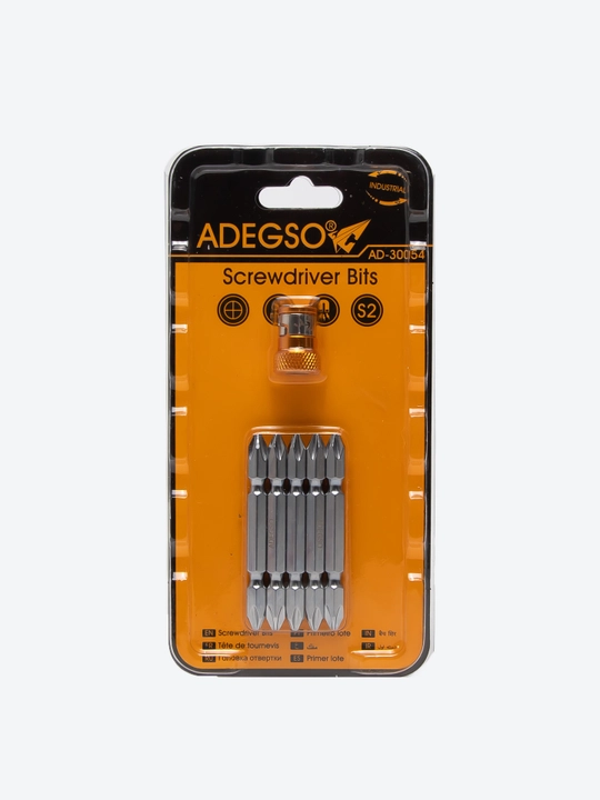 ADEGSO AD-30054 buragich bitlar to‘plami, 10 dona, magnit adapter bilan - 