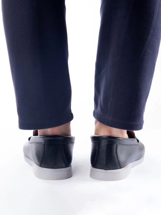 Tabiiy charm va zamshdan Loro Piana erkaklar mokasinlari, klassik model, o‘lchamlari 39-44