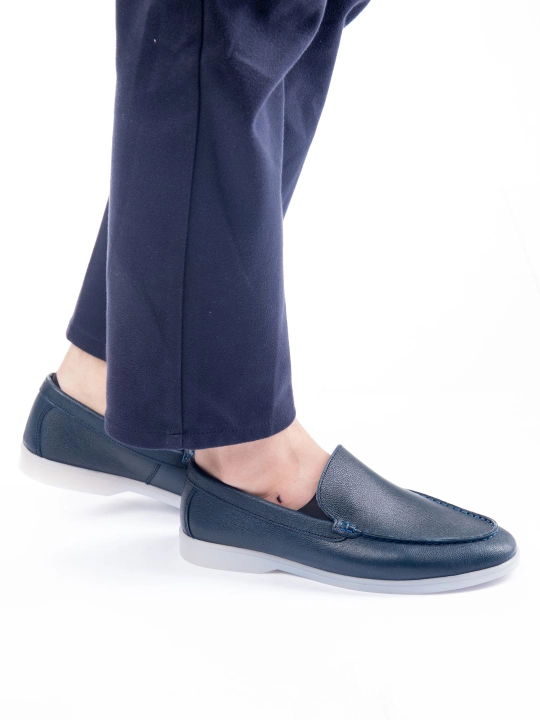 Tabiiy charm va zamshdan Loro Piana erkaklar mokasinlari, klassik model, o‘lchamlari 39-44