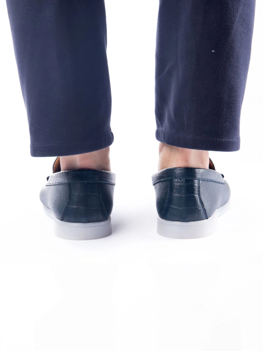 Tabiiy charm va zamshdan Loro Piana erkaklar mokasinlari, klassik model, o‘lchamlari 39-44