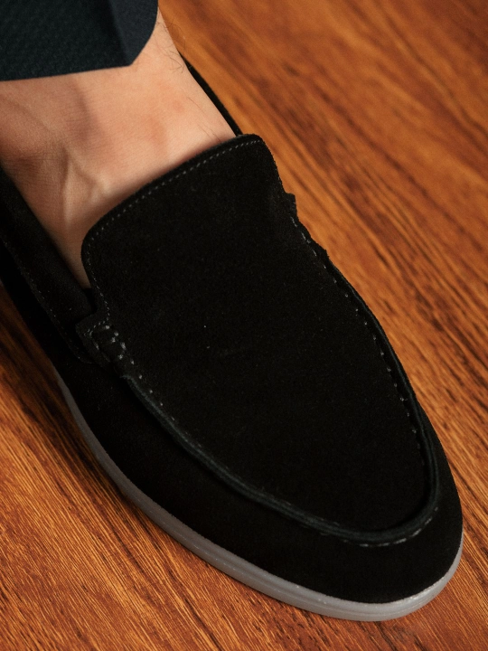 Tabiiy charm va zamshdan Loro Piana erkaklar mokasinlari, klassik model, o‘lchamlari 39-44