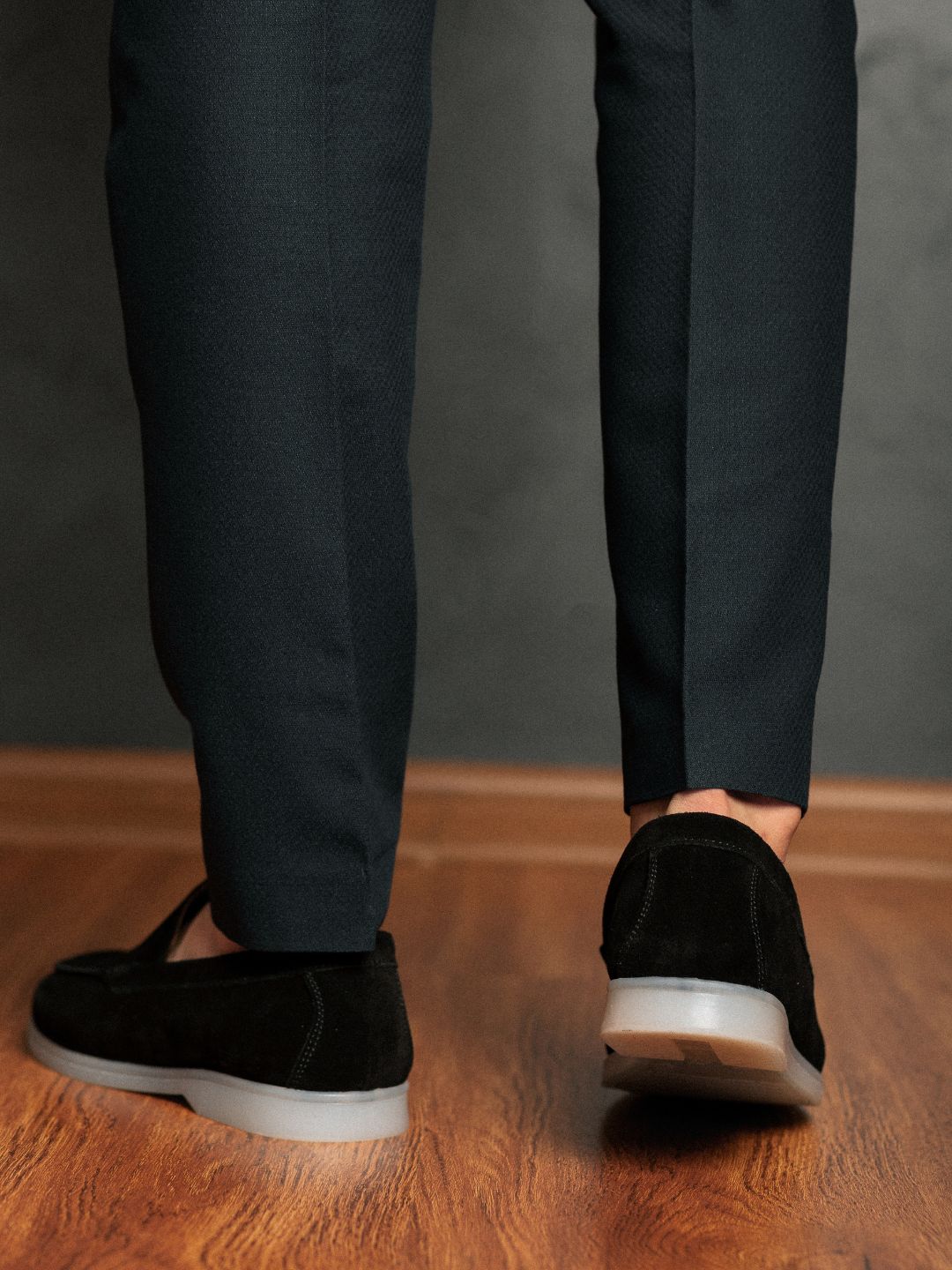Tabiiy charm va zamshdan Loro Piana erkaklar mokasinlari, klassik model, o‘lchamlari 39-44