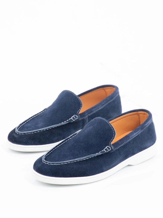 Tabiiy charm va zamshdan Loro Piana erkaklar mokasinlari, klassik model, o‘lchamlari 39-44