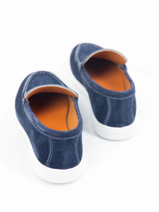 Tabiiy charm va zamshdan Loro Piana erkaklar mokasinlari, klassik model, o‘lchamlari 39-44