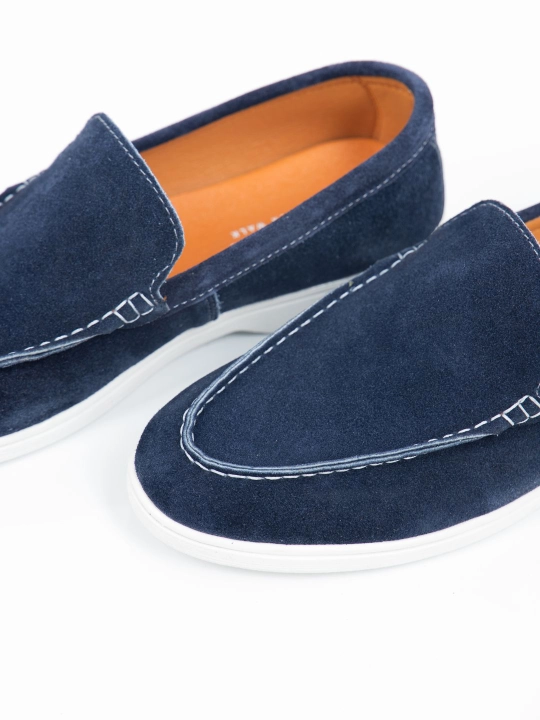 Tabiiy charm va zamshdan Loro Piana erkaklar mokasinlari, klassik model, o‘lchamlari 39-44