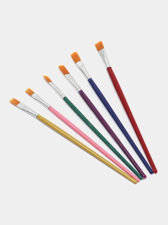 Tabiiy cho'tkalar to'plami Belka, 6 dona, 1, 2, 3, 4, 5, 6, Camis-C NB-760