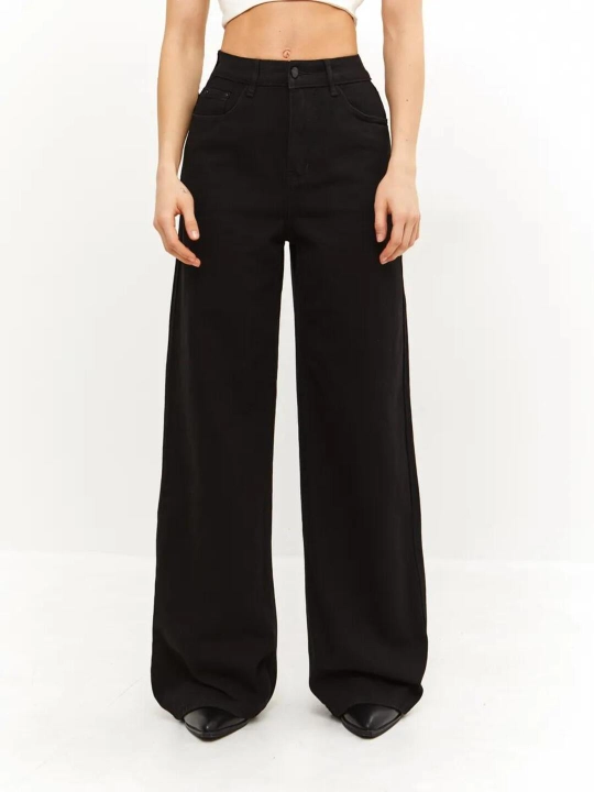 Ayollar wide leg jinsilar, denim shimlar, truba, palatso