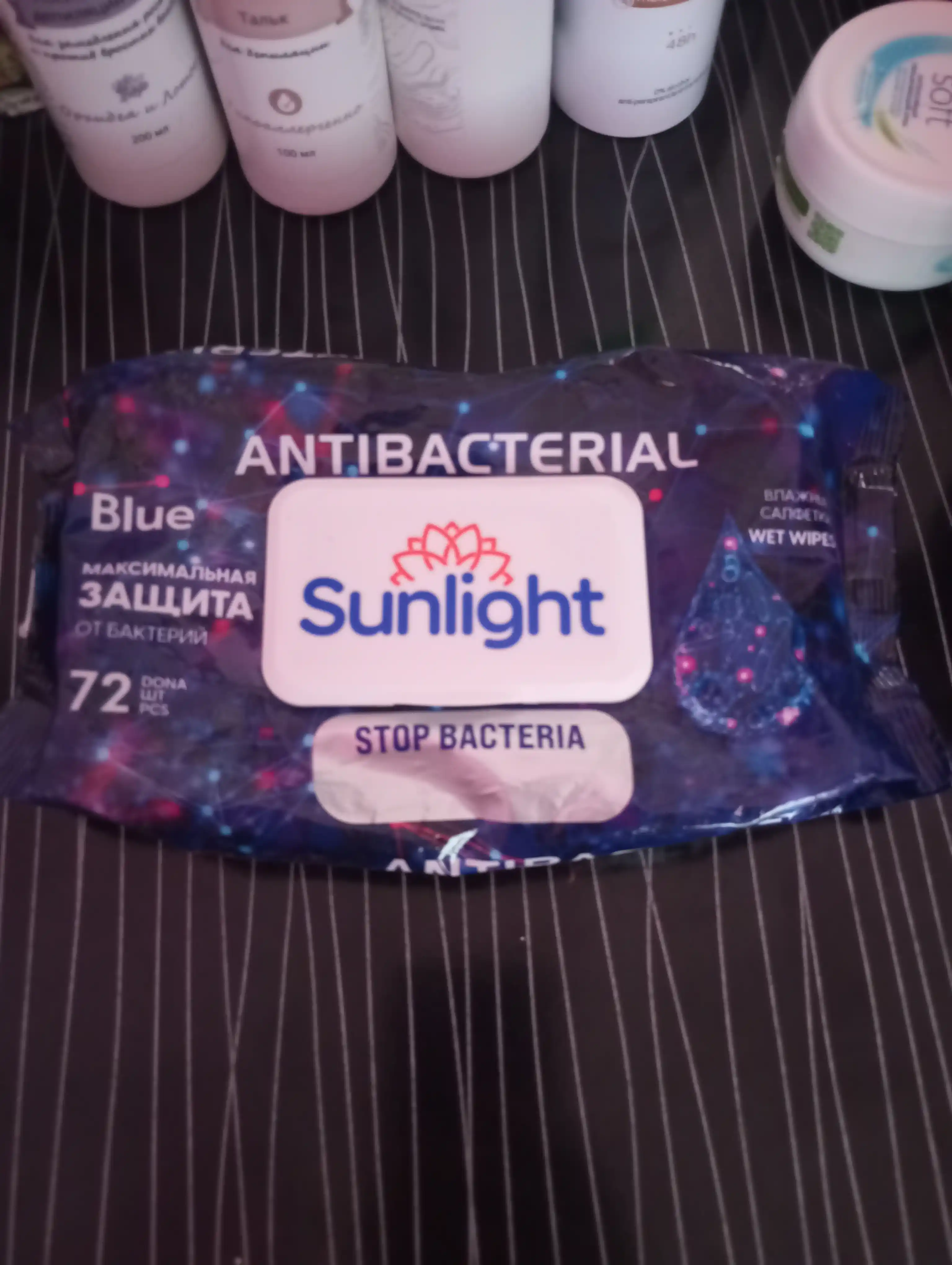 Nam salfetkalar Sunlight Antibacterial, 72 dona