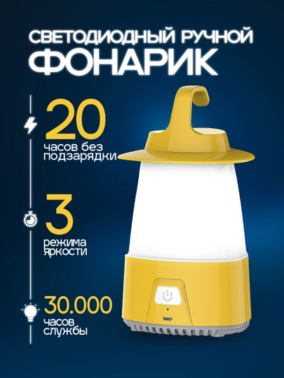 Аккумуляторный фонарь для использования дома и на улице