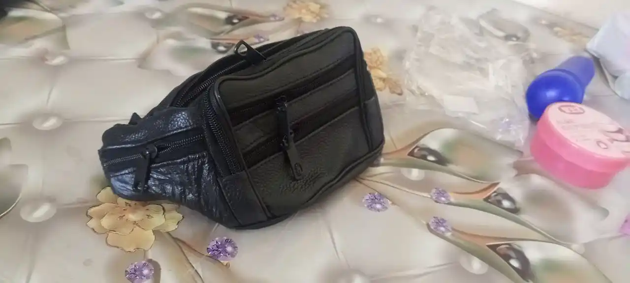 Erkaklar uchun belbog'li sumka, ko'p funksiyali, eko charm