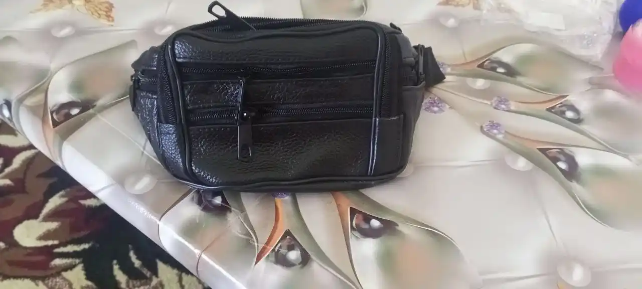 Erkaklar uchun belbog'li sumka, ko'p funksiyali, eko charm