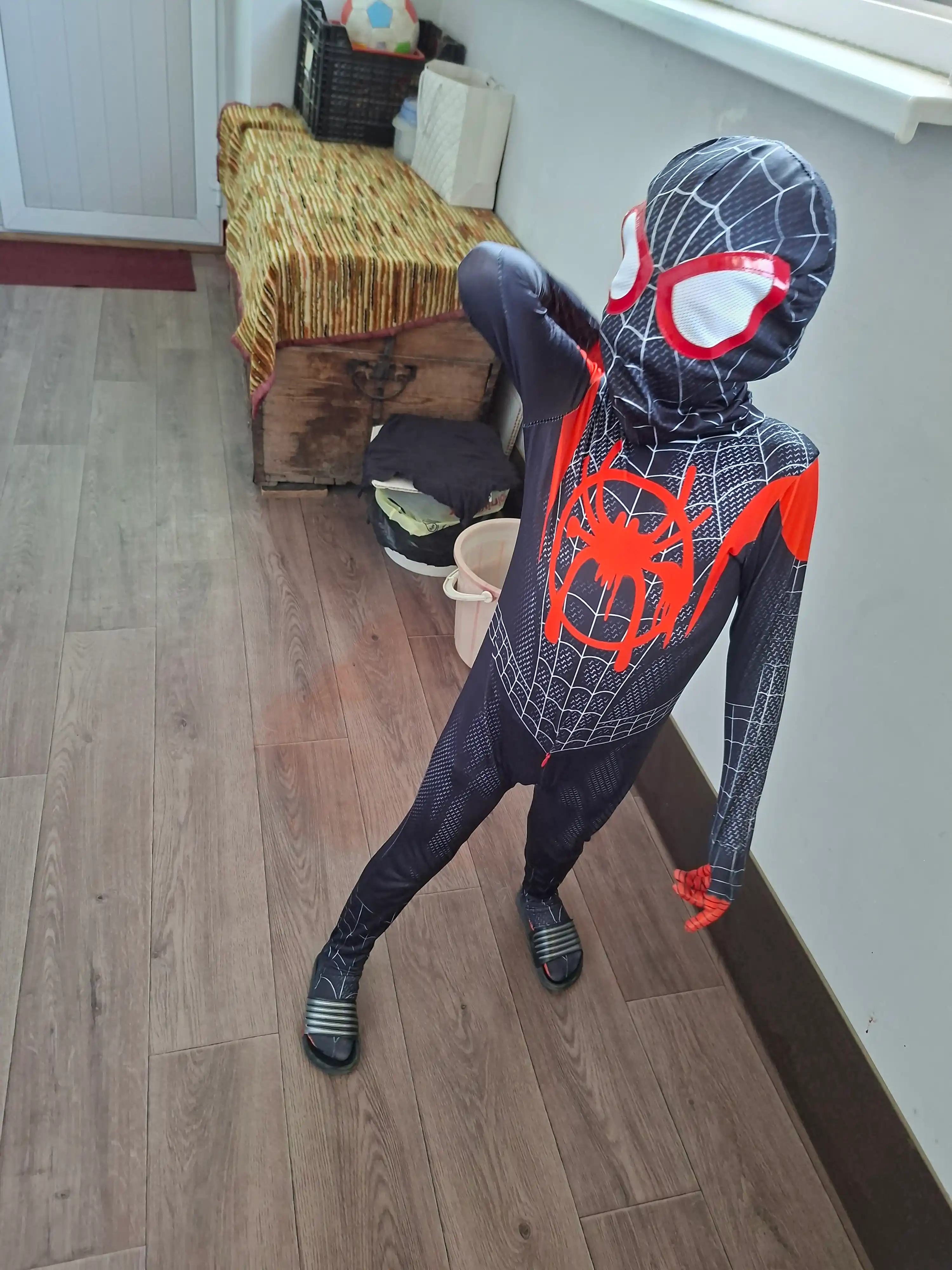 Kosplay o'rgimchak odam bolalar spiderman  uchun, super qahramon karnaval kostyumi