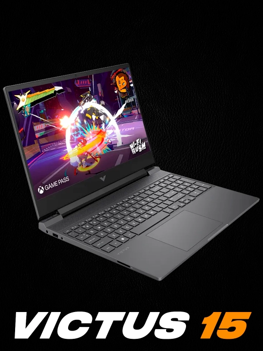 HP Victus 15/15,6" FHD IPS 144Гц/ AMD Ryzen 9-8945HS / DDR5 16ГБ / SSD 512ГБ / RTX4060 8ГБ