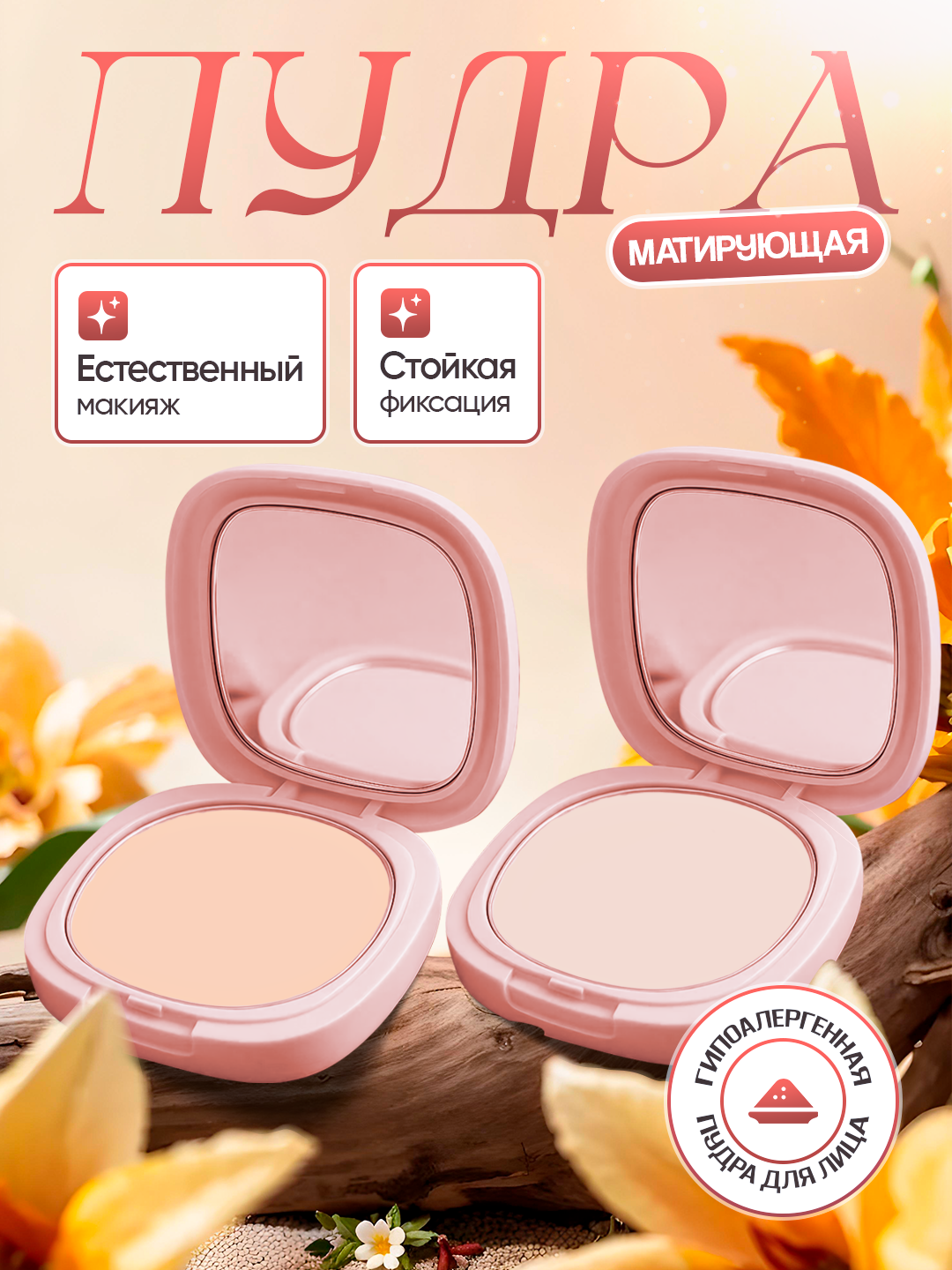 Пудра для лица Sheglam 25+SPF