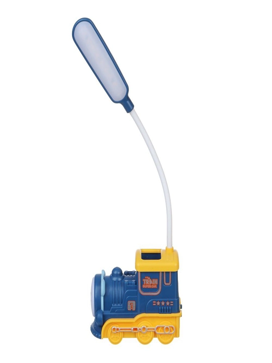Stol usti lampa va telefon uchun ushlagich, led chiroq parovozcha, 2 tasi 1 da, USB bilan